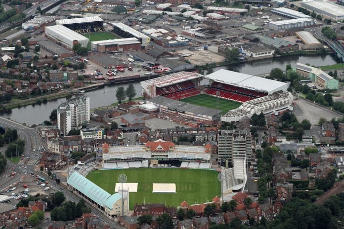IMG_1522# West Bridgford - photo Robin Macey West Bridgford from the air Photo © Robin Macey
