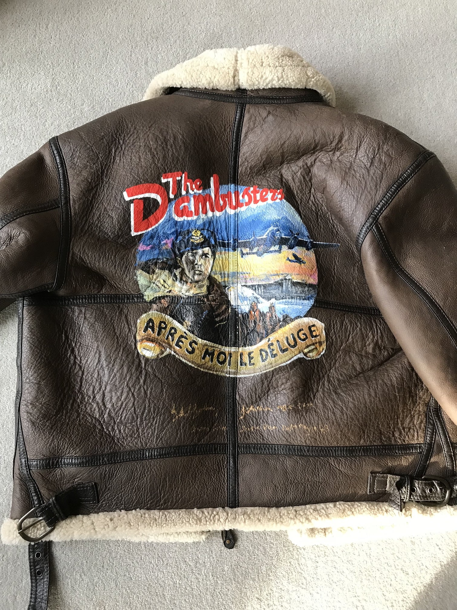 Bomber jacket included in the online auction