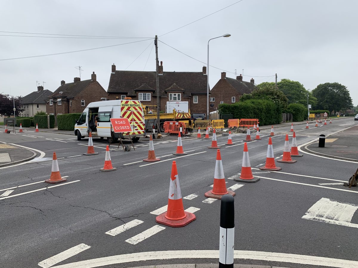 Pictures Work begins on Alford Road pedestrian crossing and resurfacing West Bridgford Wire