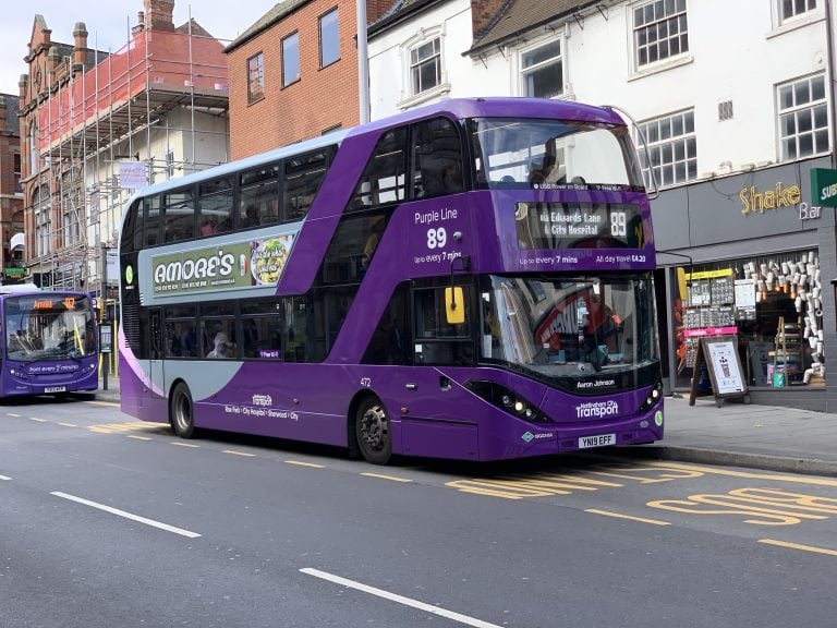 Nottingham City Transport reduces service to core routes only from today