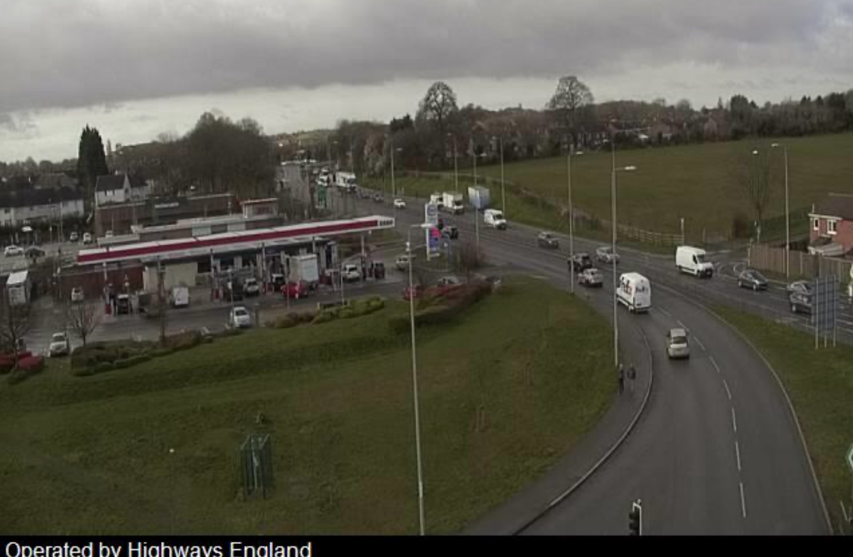 Long delays on A453 after lorry hits bus stop Screenshot 2020 03 13 at 08.56.01