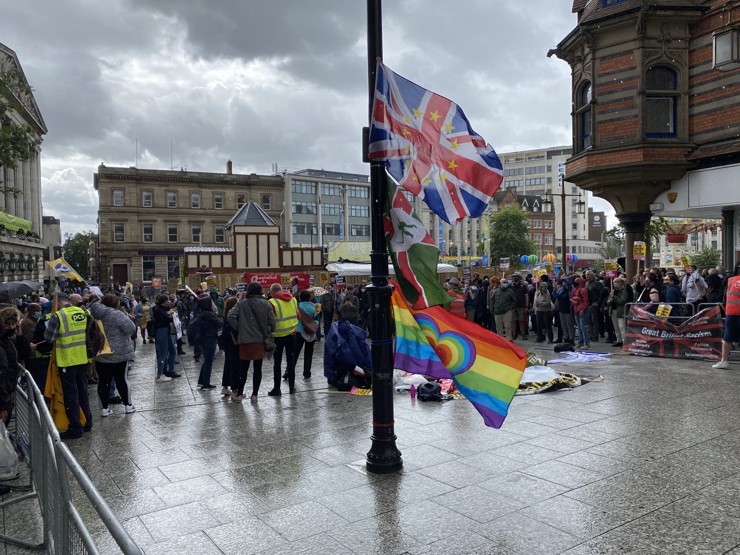 Nottingham city centre brought to a standstill by protests