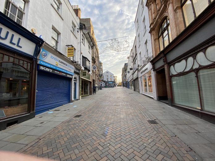 Lockdown: Nottingham City centre