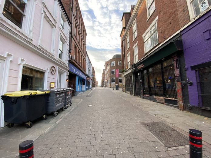 Lockdown: Nottingham City centre