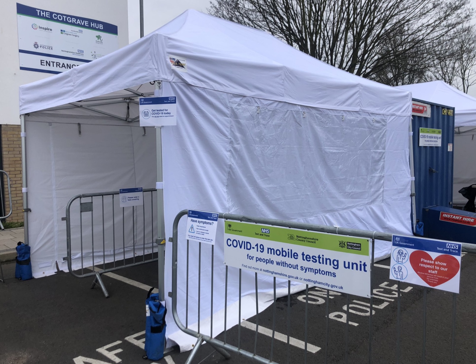 Covid test Cotgrave rapid community testing site is open today West Bridgford Wire