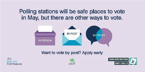 Three ways you can vote in PCC and Local Elections 6 May elections202021