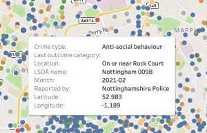 Nottinghamshire Crime Map 
