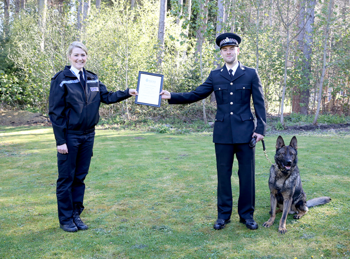 Dog-loving police officer gets to join the canine section