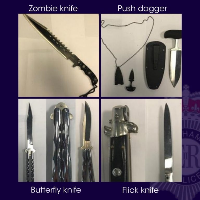 Over 200 weapons handed in during two-week Nottinghamshire amnesty