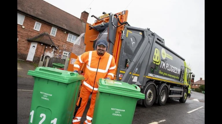 Lorry driver shortage and Covid impacts Nottingham city waste collections