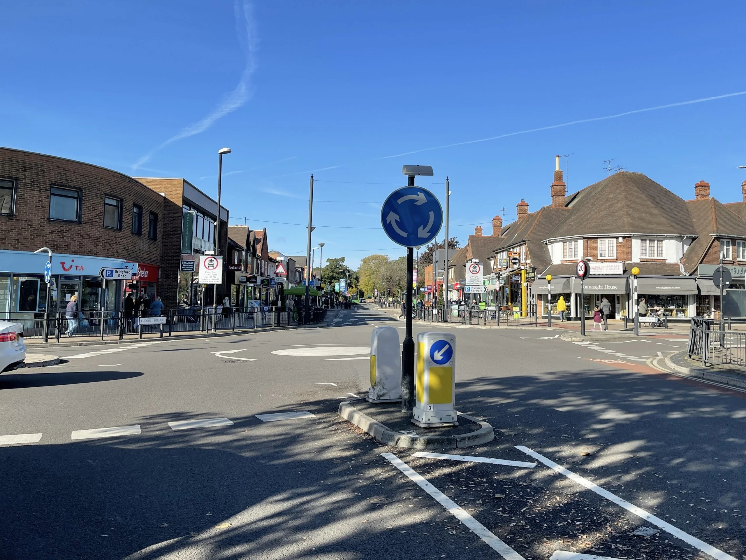 £4 million plans to link West Bridgford town centre to the new Waterside cycle and pedestrian bridge Tudor square © westbridgfordwire.com