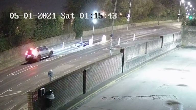 Video: Shocking footage shows teenager staging fake motorcycle crash prompting huge emergency response