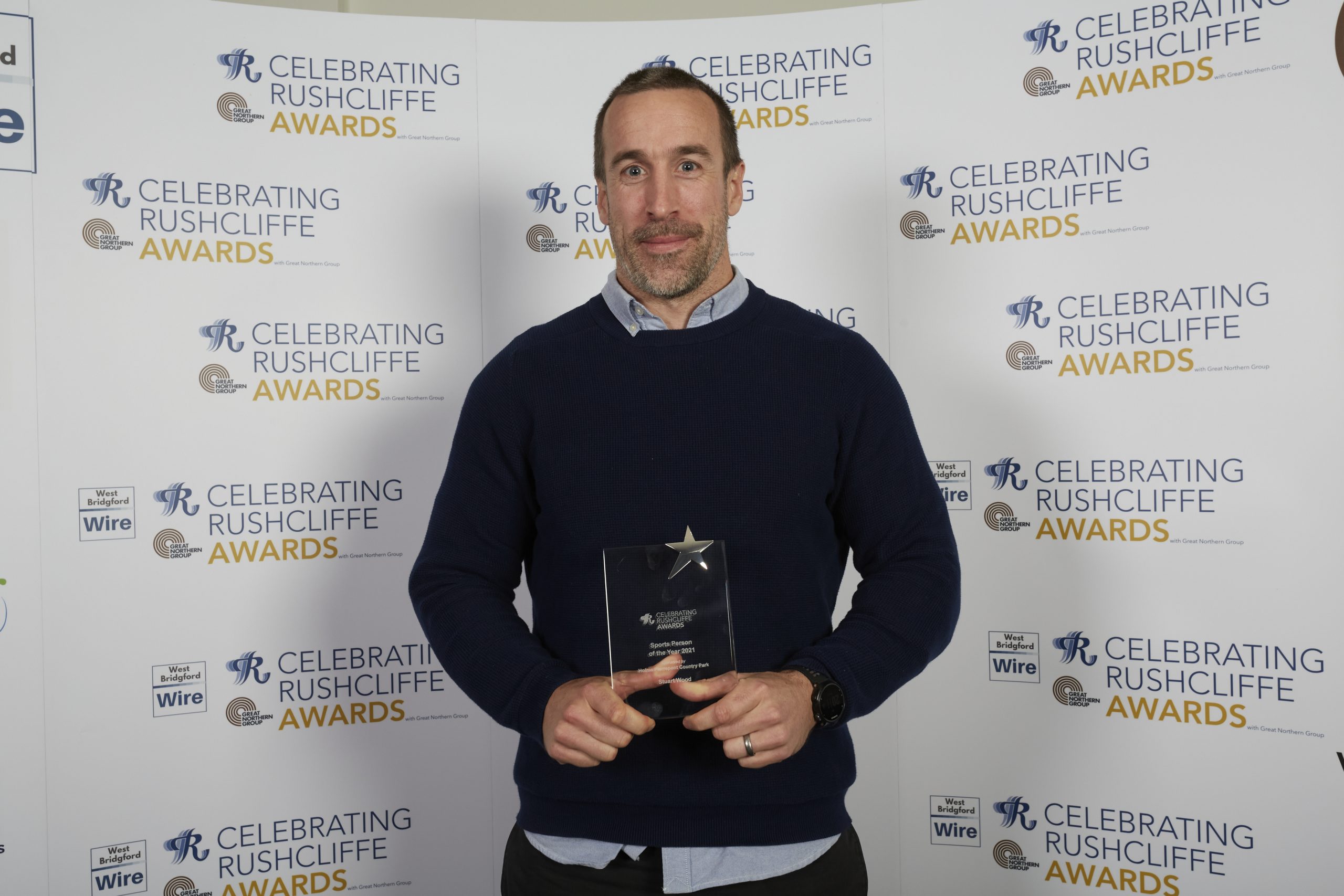 Jonny Young collected Sports Person of the Year award on behalf of Stuart Wood scaled