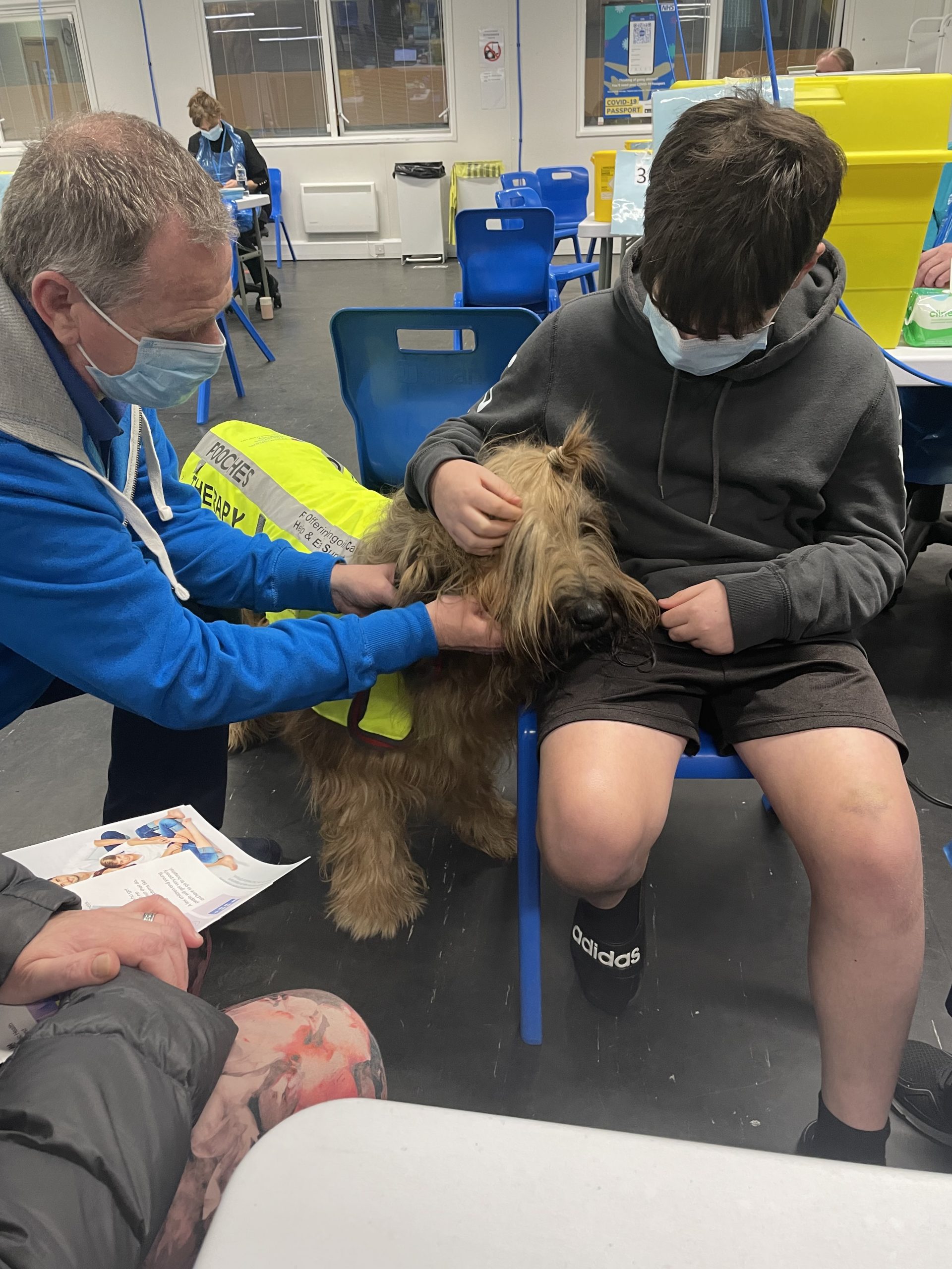 Ruby helping to put a patient at ease scaled
