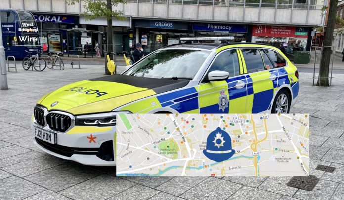 Crime map: Find crime near your street - Nottingham city and Notts latest data - January 2022