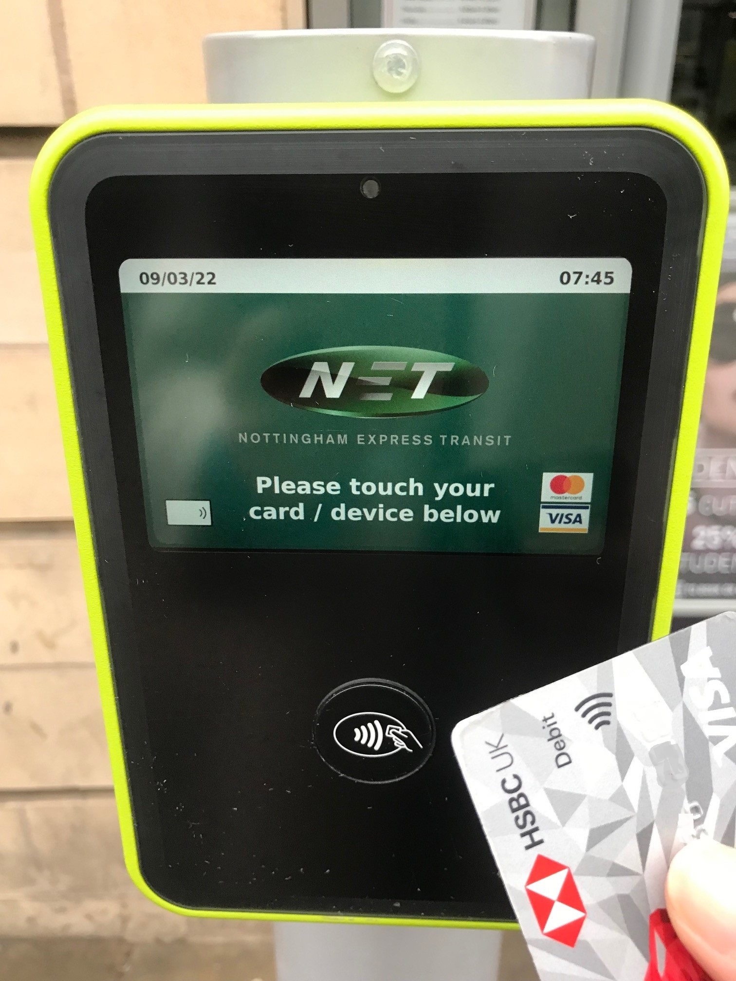Contactless ticket validators can now be found across the NET tram network
