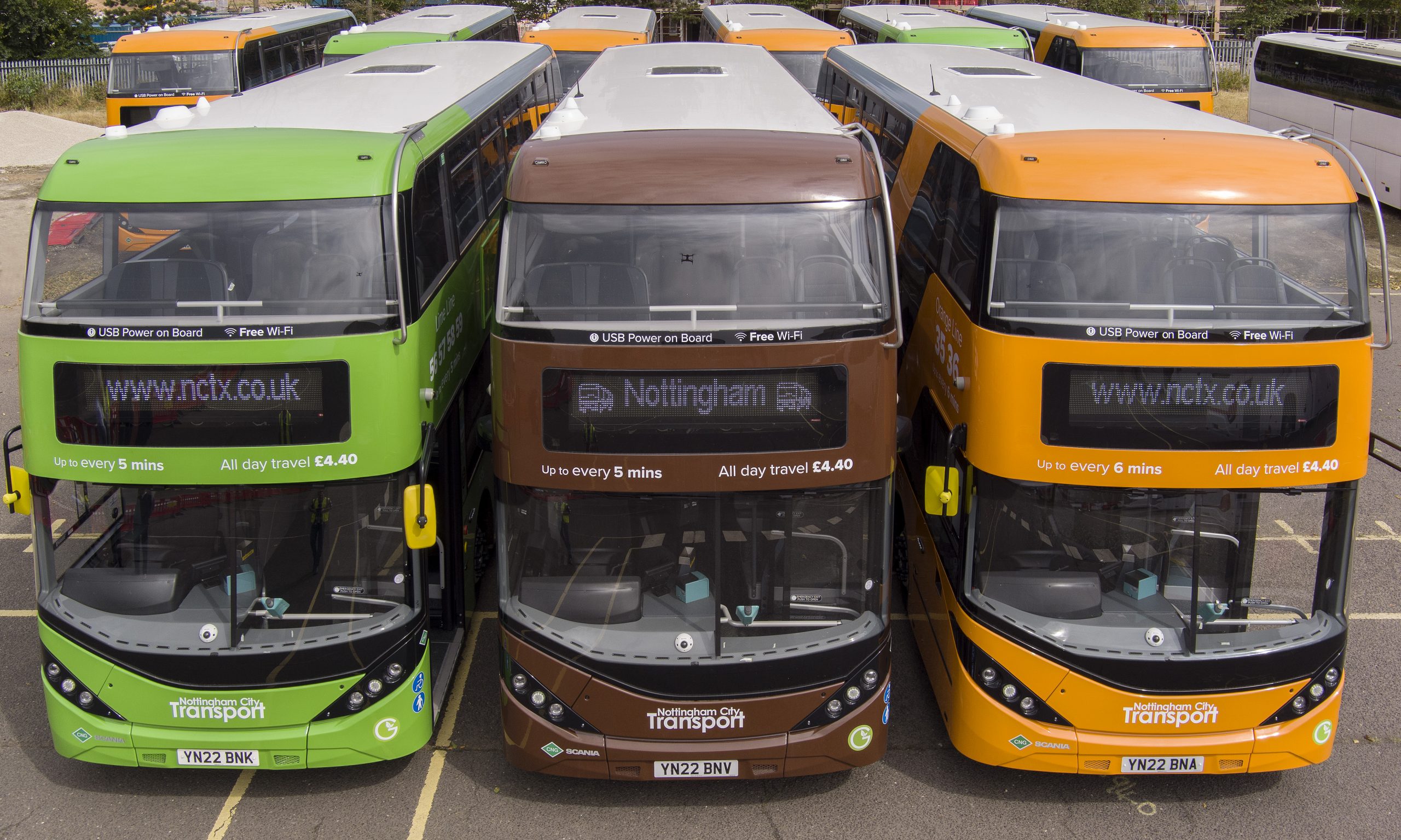 New Gas Buses Front From Above scaled