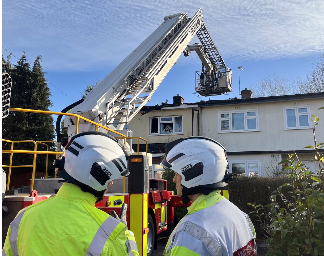 Six fire crews tackle blaze at a Nottingham house West Bridgford Wire