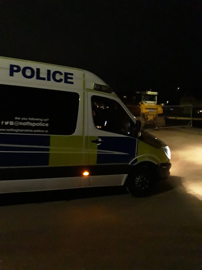 West Bridgford police patrol Abbey Park after vehicles driven over the