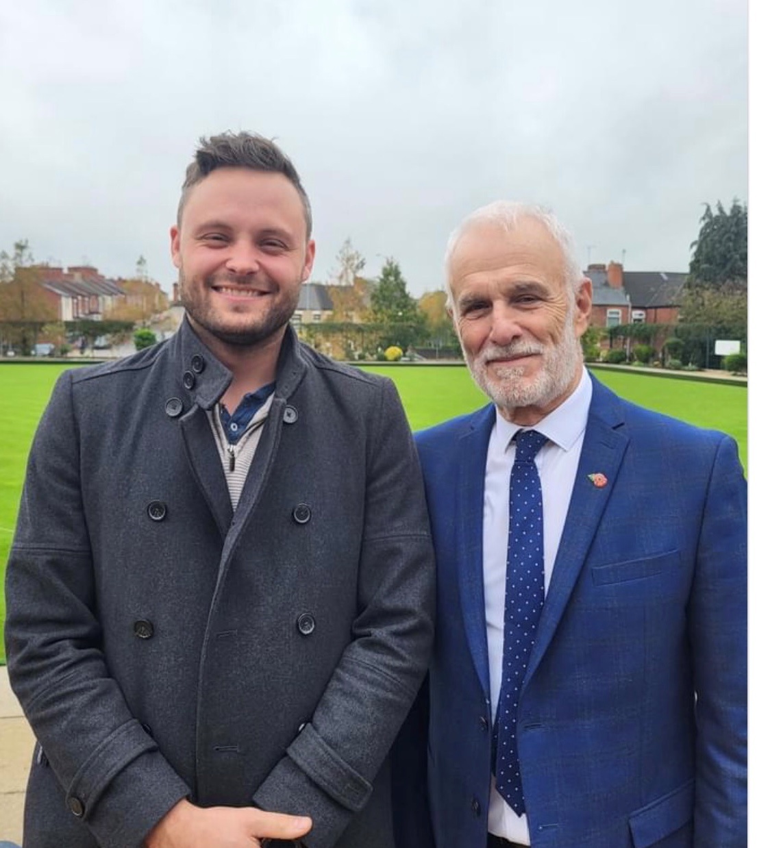 Councillor Andre Camilleri right pictured with Ben Bradley MP