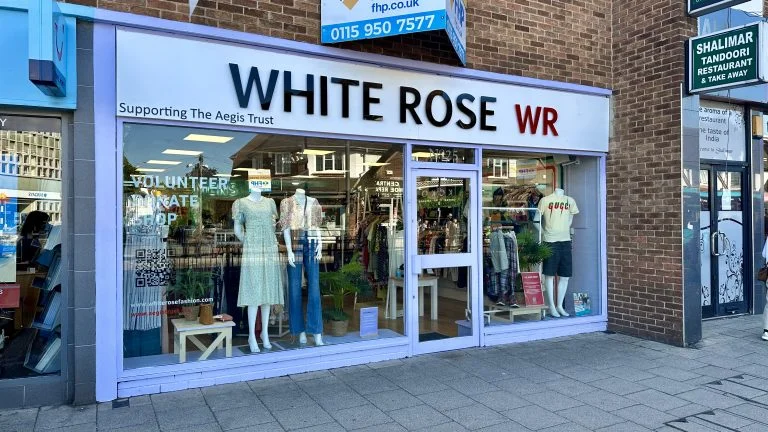 White Rose opened its recycled fashion shop in West Bridgford today
