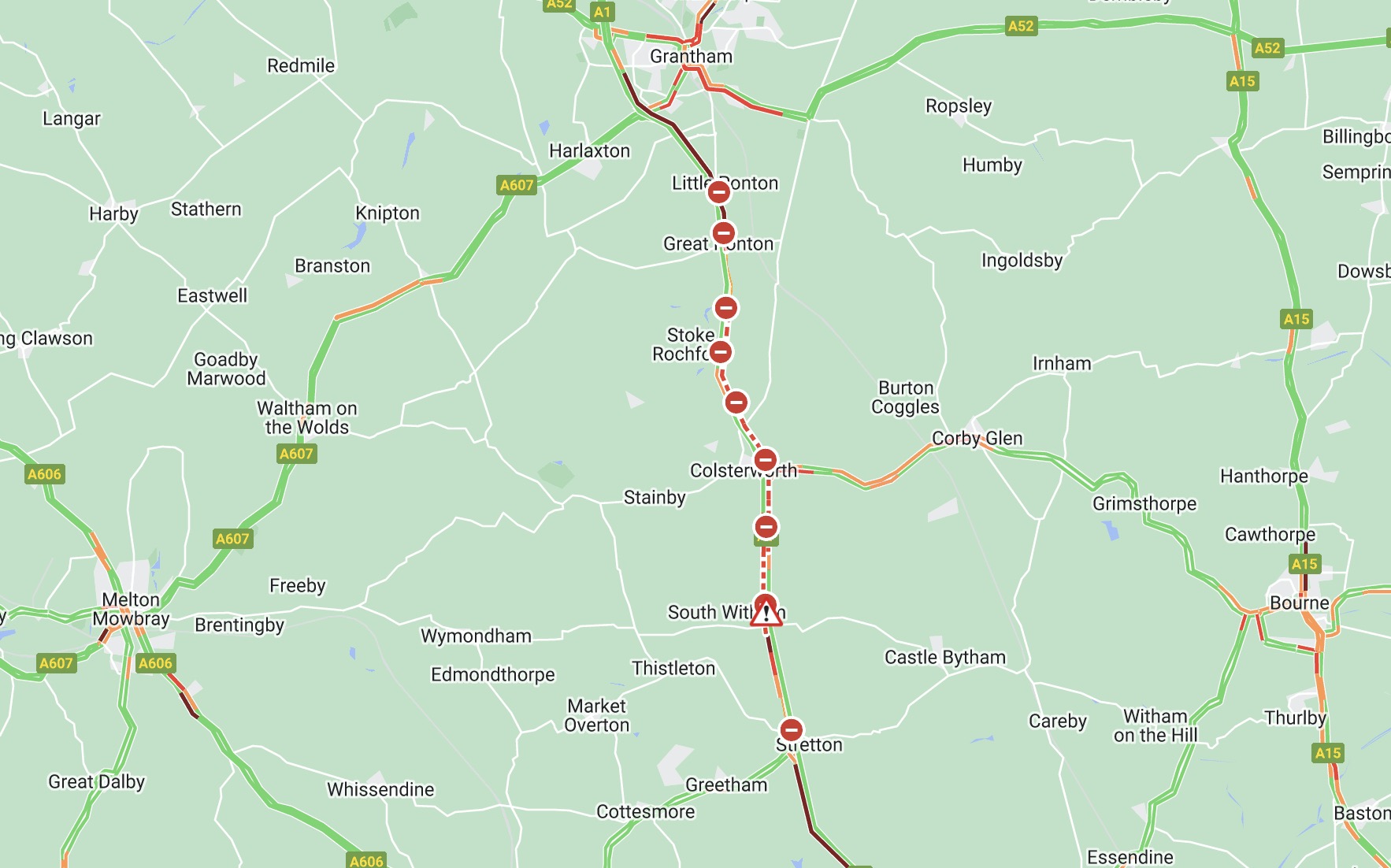 A1 in Lincolnshire closed both ways - police incident 