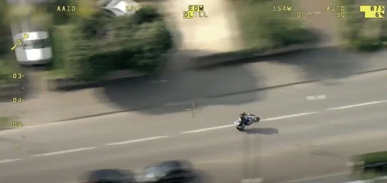 Motorcyclist ‘pulls wheelies’ in 100 mph Nottinghamshire police pursuit