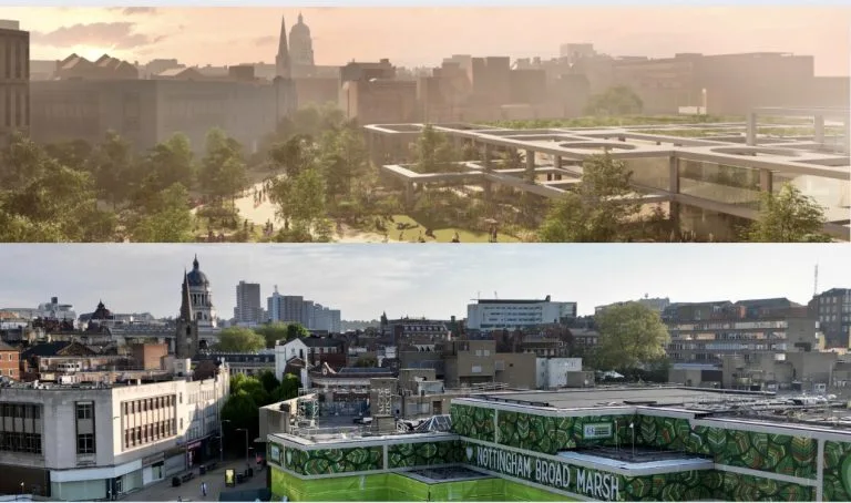 New images show Broad Marsh Green Heart plans for Nottingham city centre