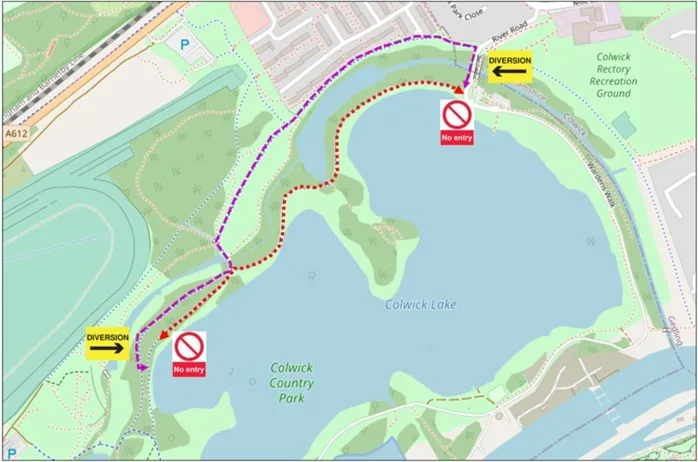 Colwick Country Park path closures but work almost complete 366076845 598936675748471 4151315220688696686 n