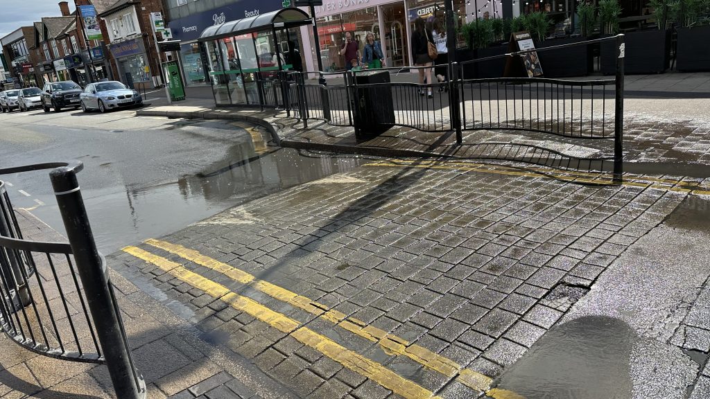 Severn Trent statement on sewage leaks in Central Avenue West Bridgford