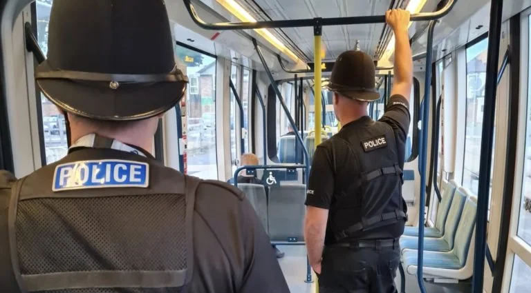 Police travel on Nottingham trams speaking to 100 people who dodged fares or abused staff in one week