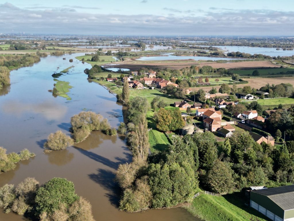 Holme: Stunning drone images show floods around the Nottinghamshire village that was cut off 