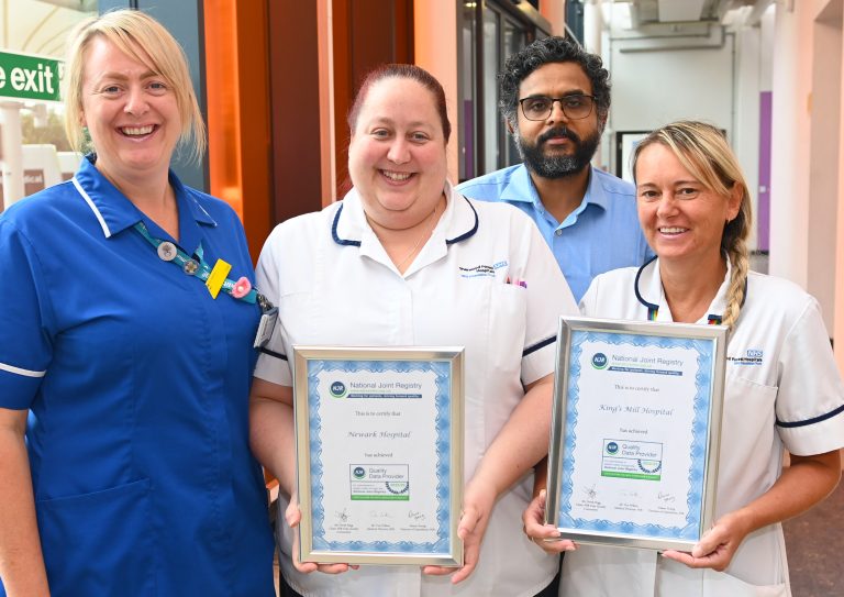 Trust acknowledged for commitment to patient safety