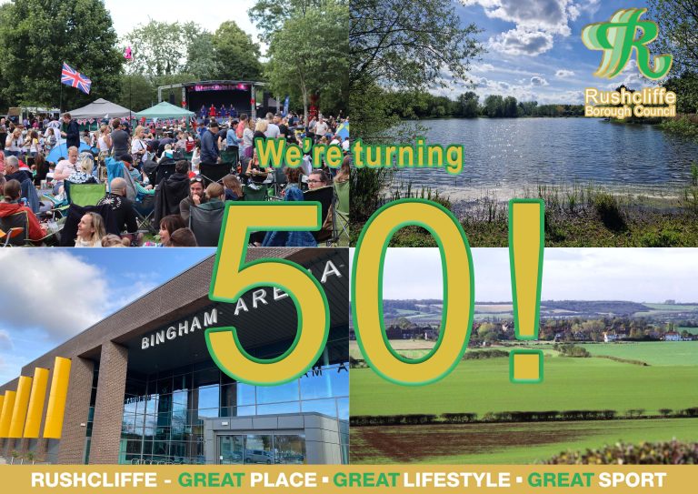 Events announced for Rushcliffe Borough Council’s 50th Anniversary