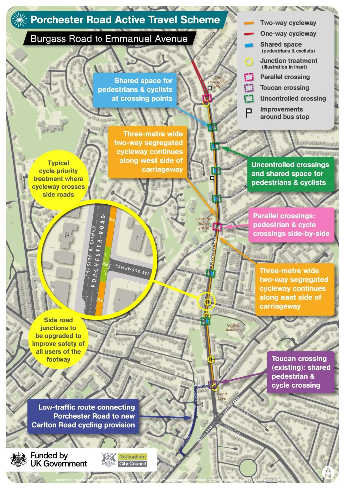 Porchester Road Active Travel Scheme consultation plan DR Nov 2023 v8 1448x2048 1