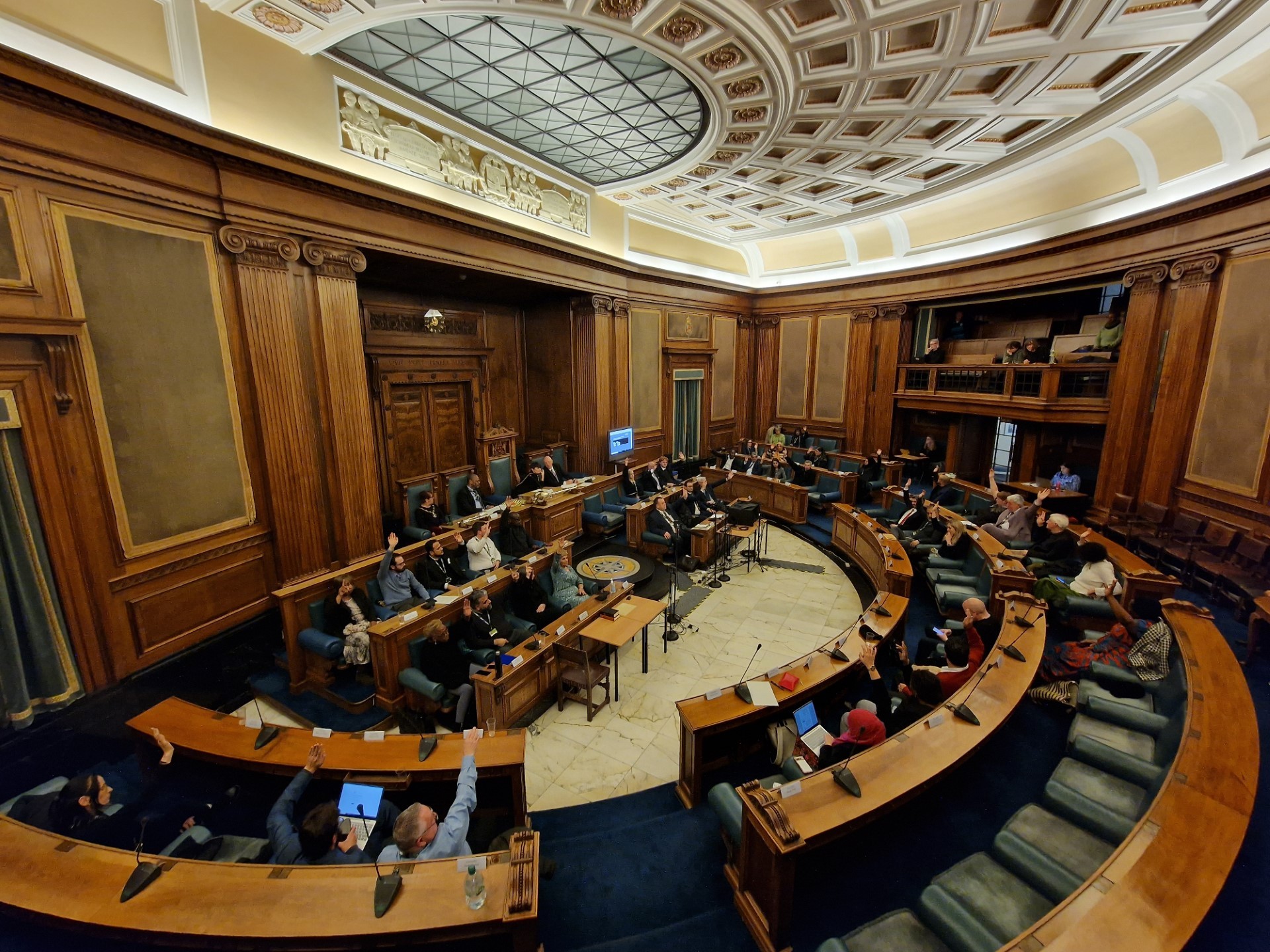 Councillors in the Council House on December 18