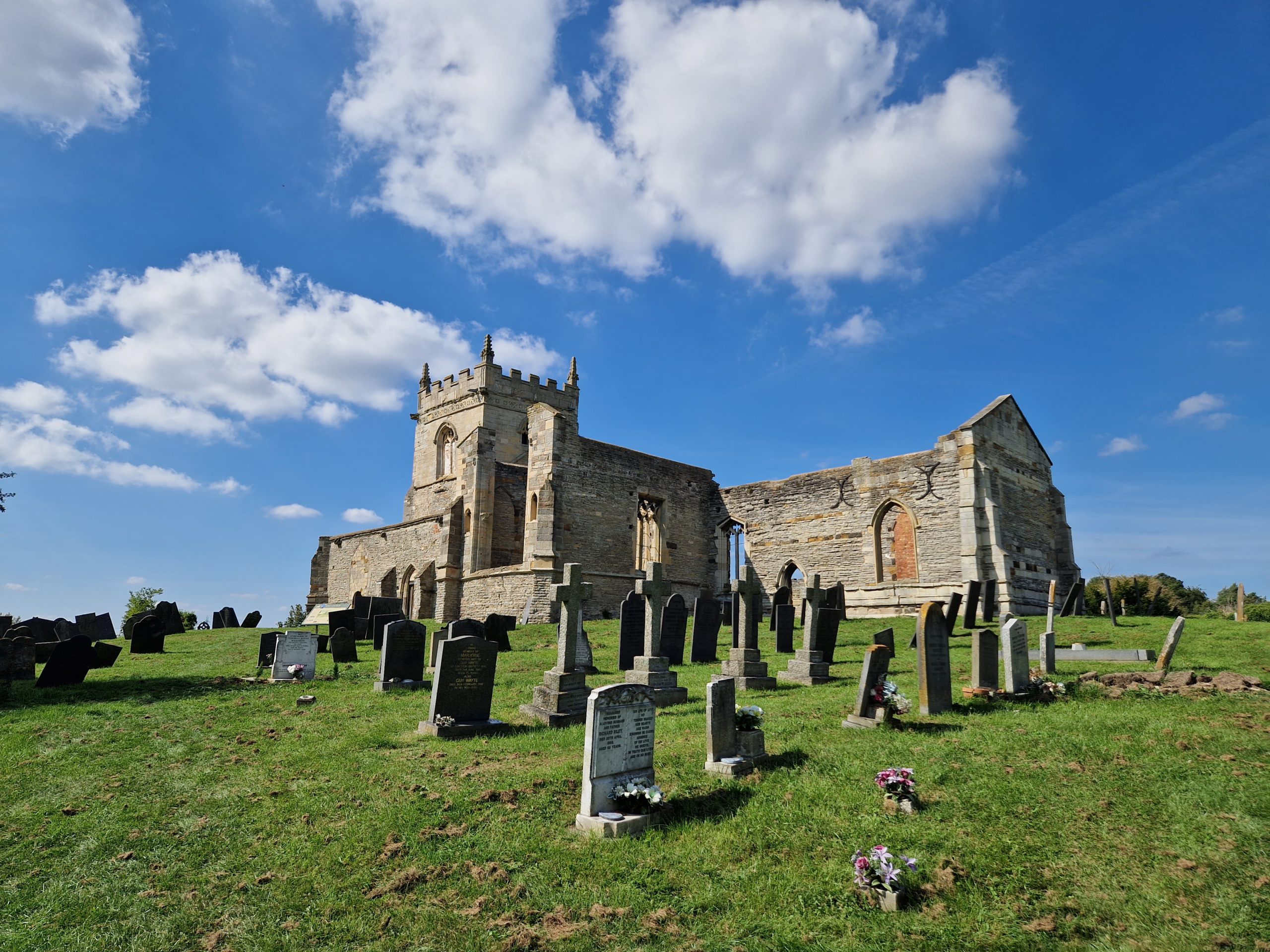 The ruins of St Mays Church in Colston Bassett received funding support through UKSPF scaled