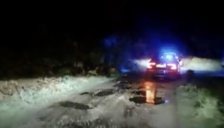 Police aircraft assists pursuit where runaway driver rams police car
