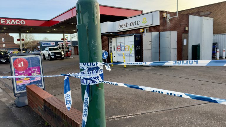 Murder investigation after man stabbed to death at Nottingham petrol station