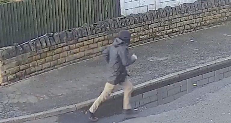 Images released after masked man assaults elderly victim at his Hyson Green home
