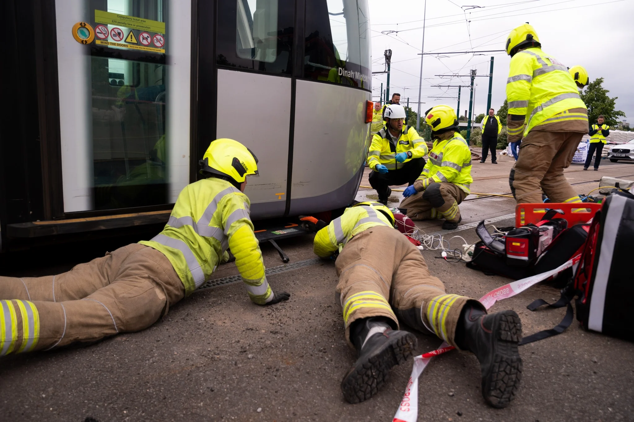E-scooter collision with tram simulated by Nottinghamshire rescue services 447291300 889847896510465 4063916558112935953 n