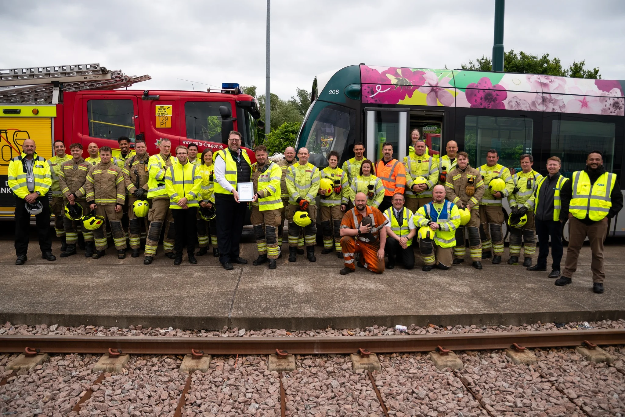 E-scooter collision with tram simulated by Nottinghamshire rescue services 447568375 889848019843786 8349670126386570629 n