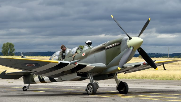 Pictures: Delight for visitors as Spitfire visits Tollerton’s Nottingham City Airport