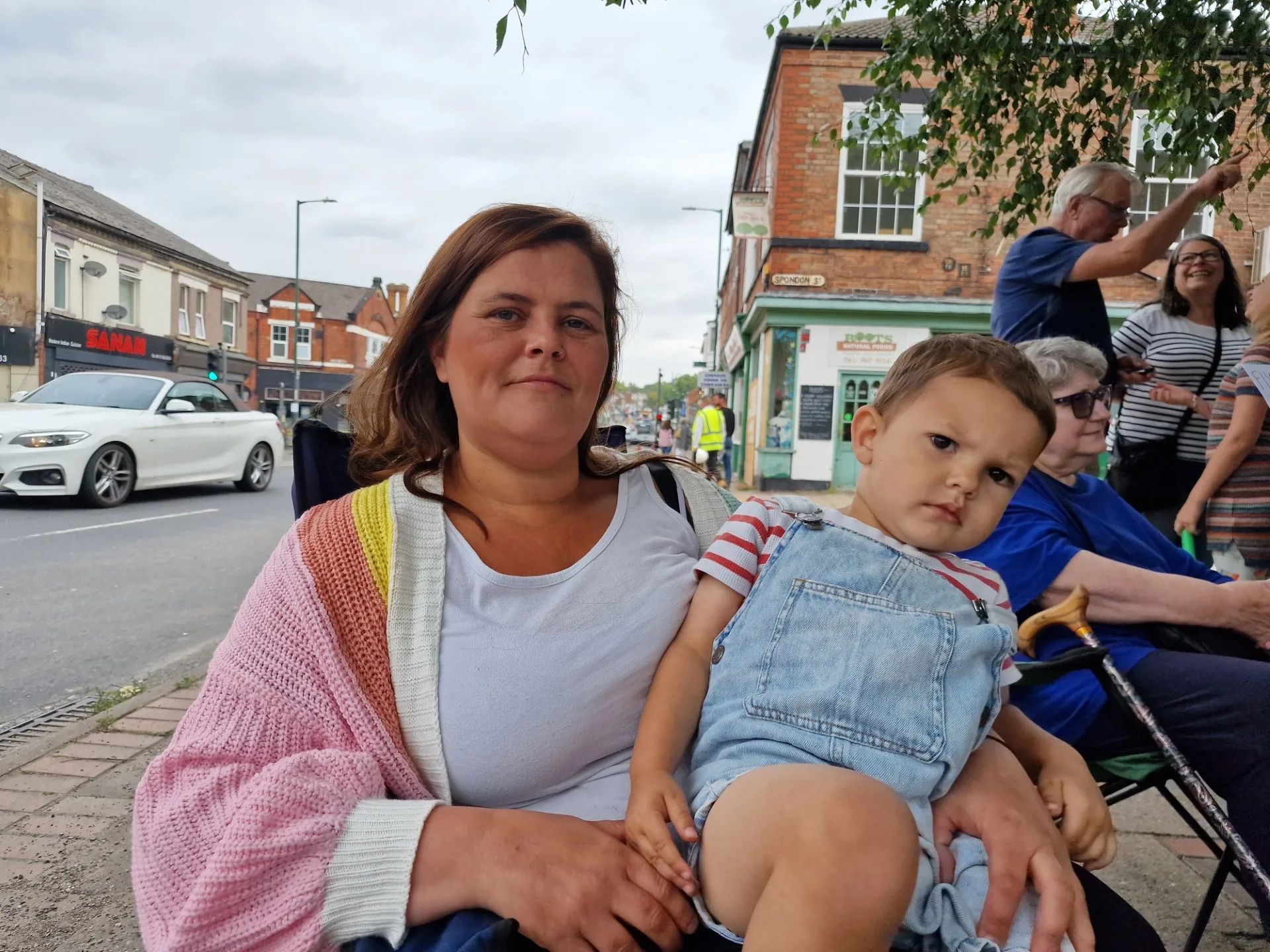 Christina Starbuck of Sherwood pictured with her son at the read in LDRS