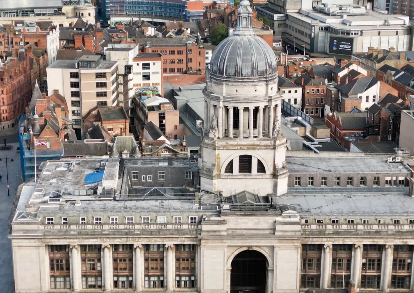 £400,000 Harvey Hadden Sports Village solar panel expansion to save 50 tonnes of CO2 every year Nottingham Council House 2024 from the air Strictly © westbridgfordwire.com