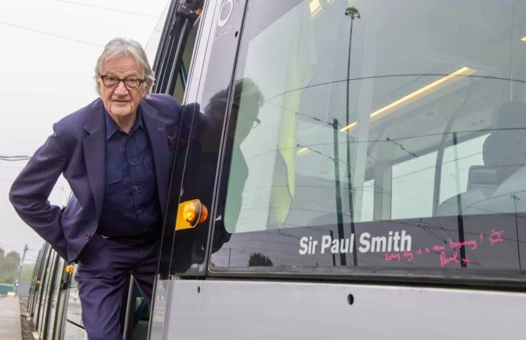 Sir Paul Smith honoured with Nottingham tram naming