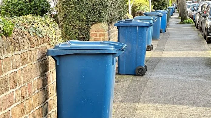 blue bins