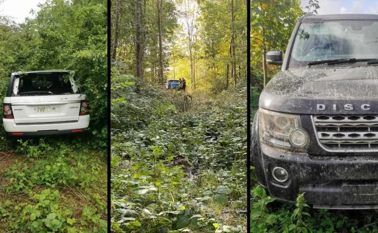 Drones and foot searches track down 22 stolen 4×4 vehicles