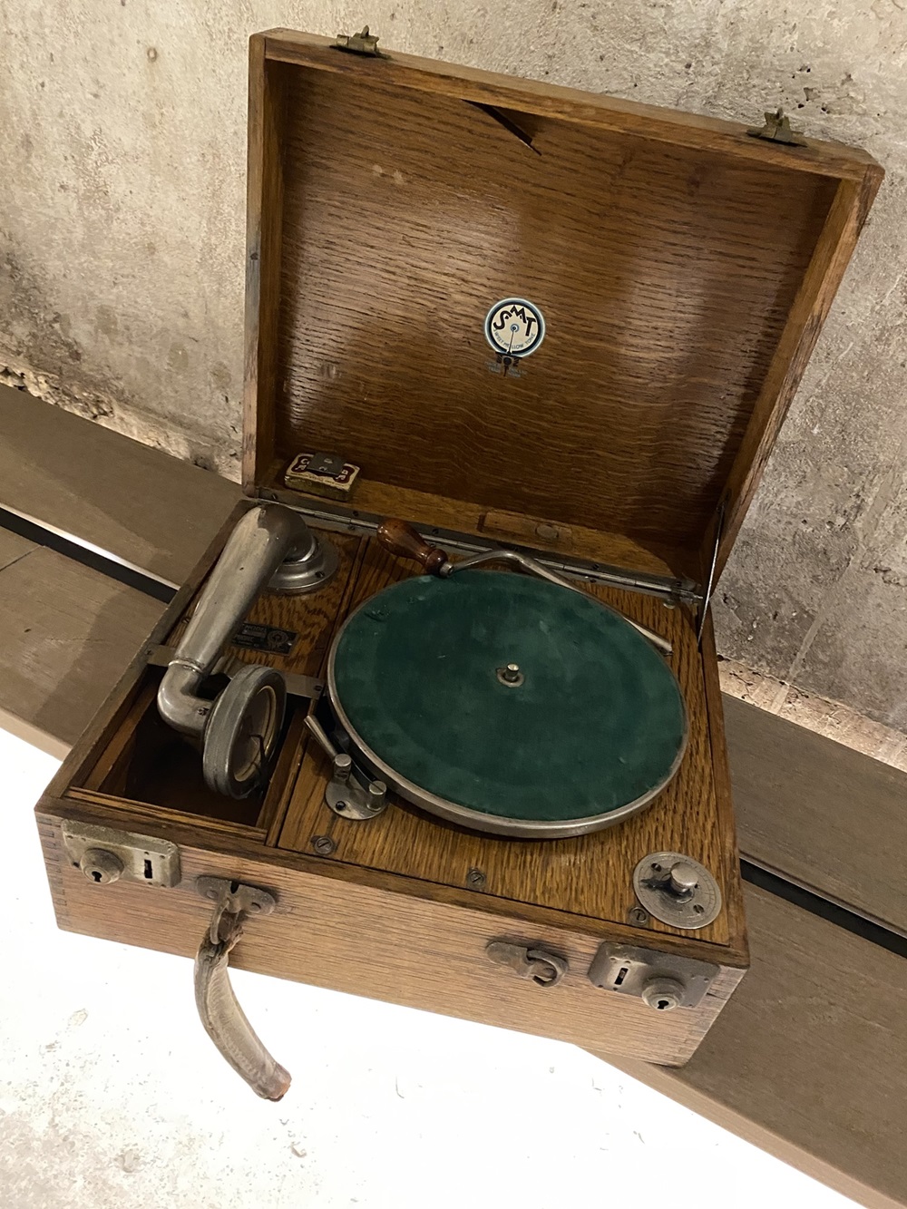 A gramophone