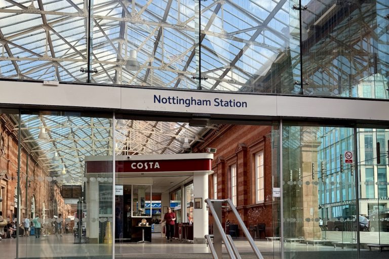 Man threatened to headbutt rail worker before racially abusing officers at Nottingham Station